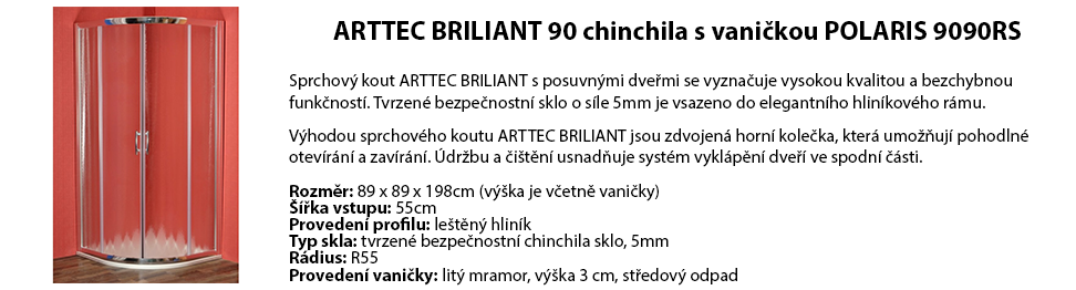 ARTTEC BRILIANT 90 chinchila s vaničkou POLARIS 9090RS